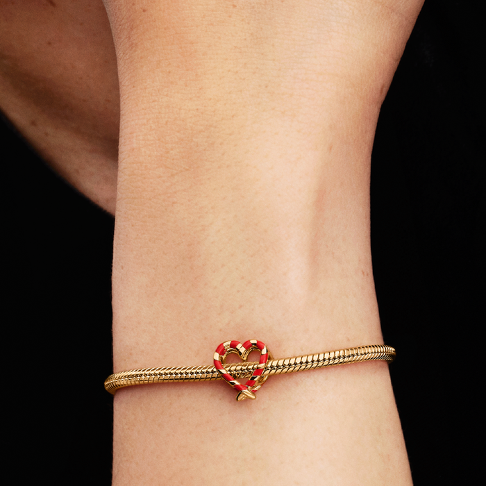 Charm Openwork Cuore di Bastoncini di Zucchero