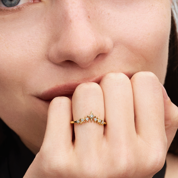 Anello Tiara con Stelle