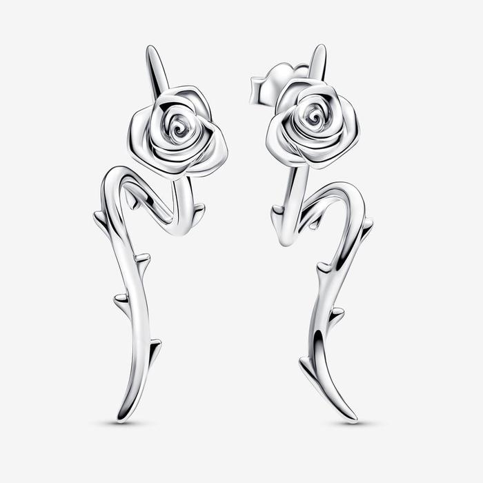 Geometric Rose Earrings