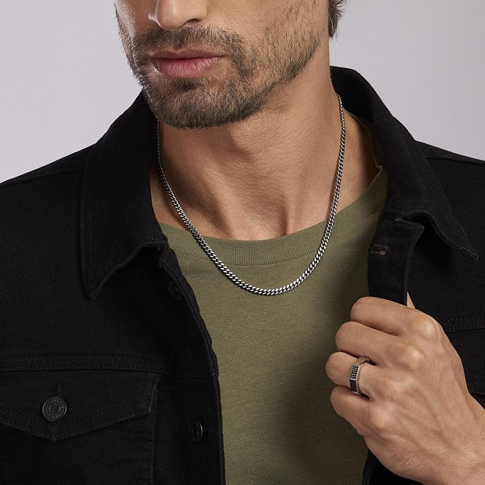 Collana catena spigata V-SHAPE