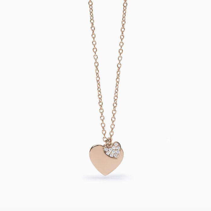 Double heart necklace ONLY YOURS
