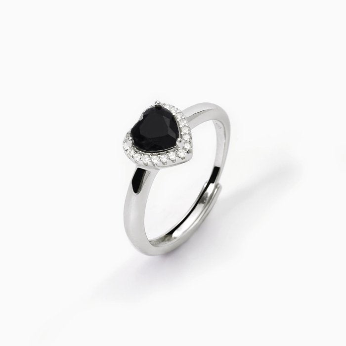 Bague cœur noir LOVE AFFAIR