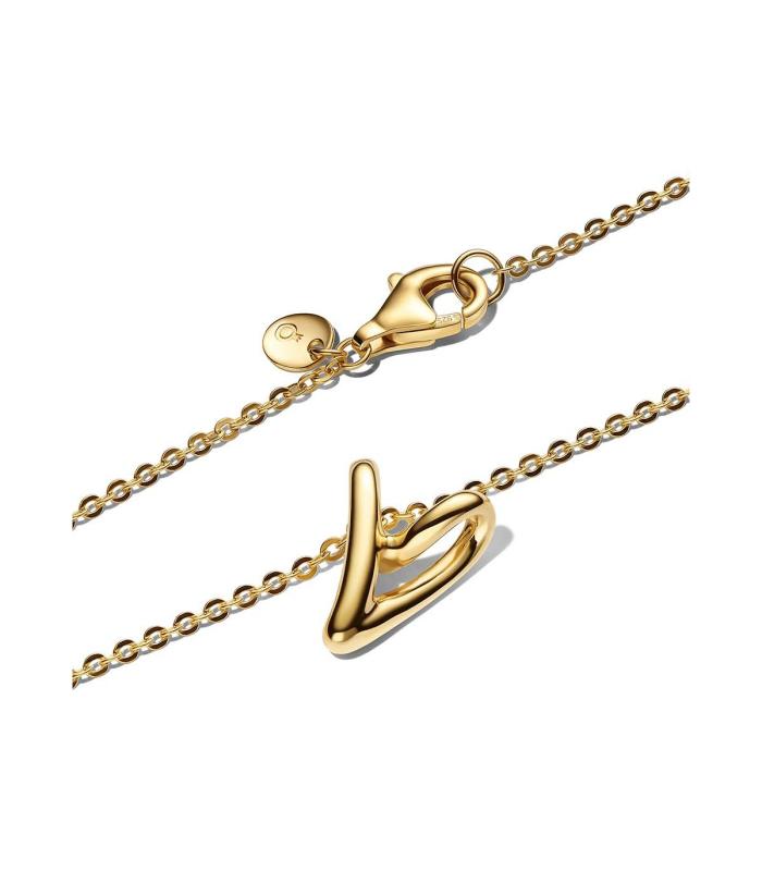 Collane e Pendenti Collana Cuore Piccolo Linea Sinuosa