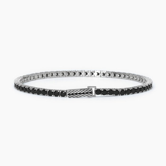 Bracciale tennis nero TENNIS CLUB