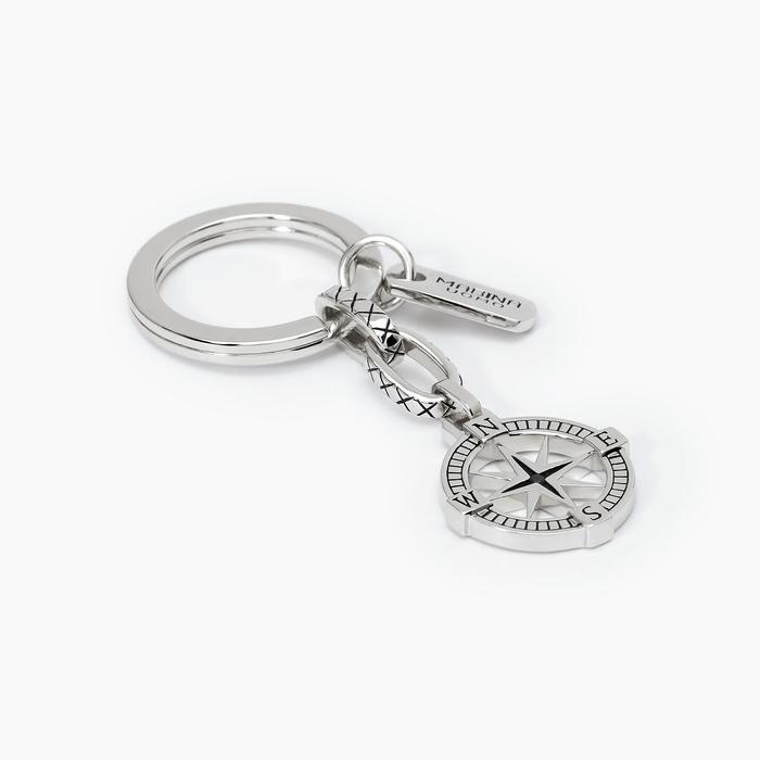 JOURNEY Compass Rose Pendant Keychain