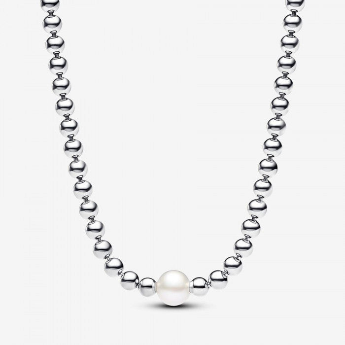 Collier de perles d'eau douce de culture et de sphères