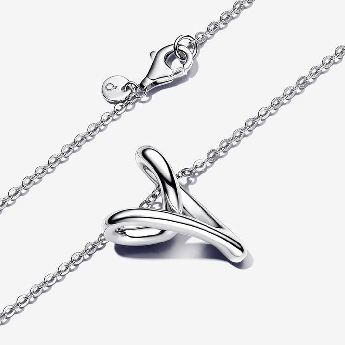 Sinuous Line Heart Necklace