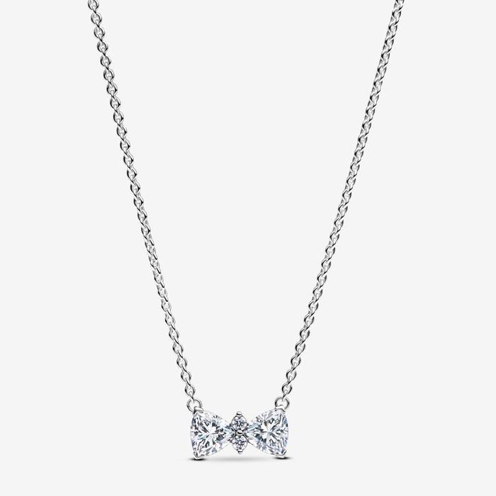 Collier nœud brillant