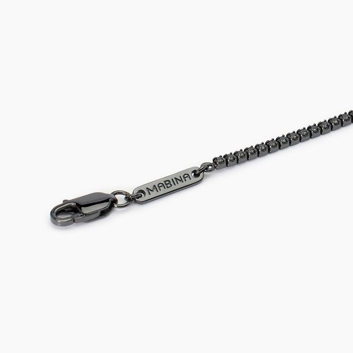 Bracciale tennis nero MINI TENNIS