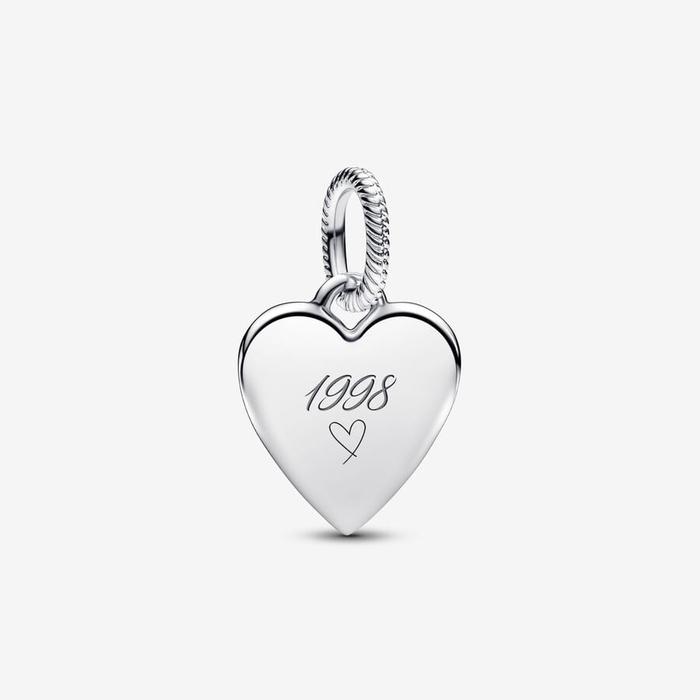 Colliers avec pendentif en forme de cœur à graver