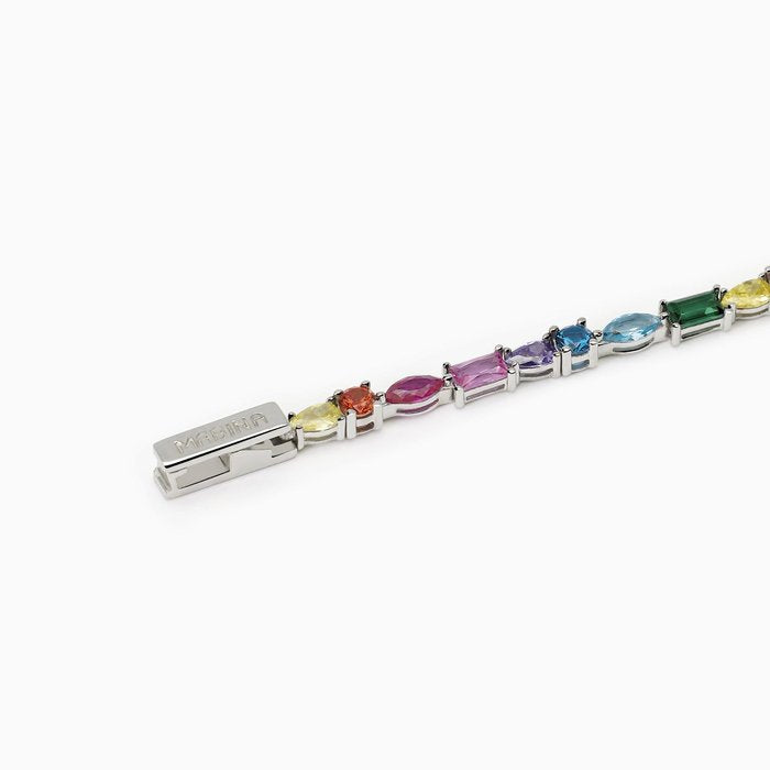 Bracelet tennis multicolore de LUXE