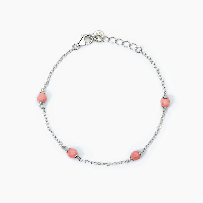 Bracelet DREAM STONE en argent et corail