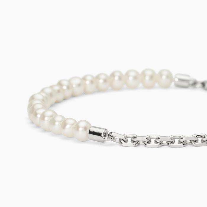Bracelet SHAKER en argent et perles