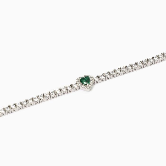 Bracelet de tennis pour femme avec émeraude Love Affair