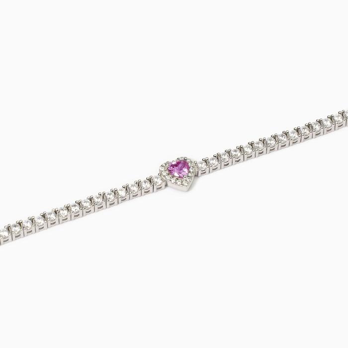 Women's tennis bracelet with synthetic tourmaline Love Affair