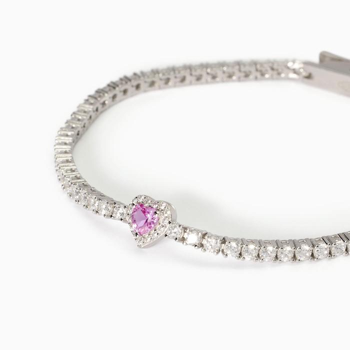 Women's tennis bracelet with synthetic tourmaline Love Affair