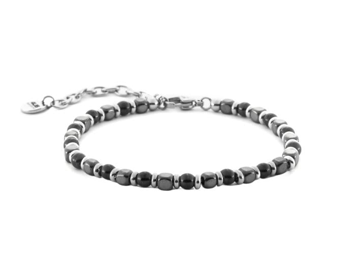 Bracelet boule hématite