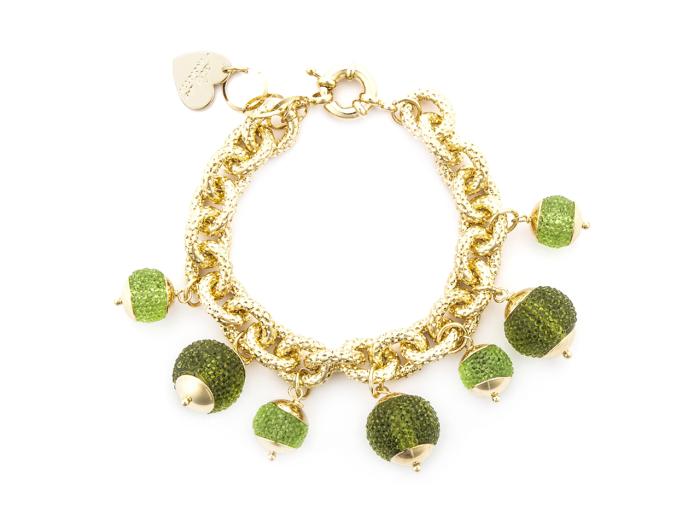 BRACCIALE RESINA VERDE