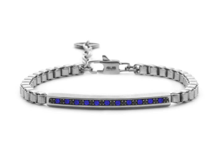 BRACCIALE ACCIAIO E ZIRCONI