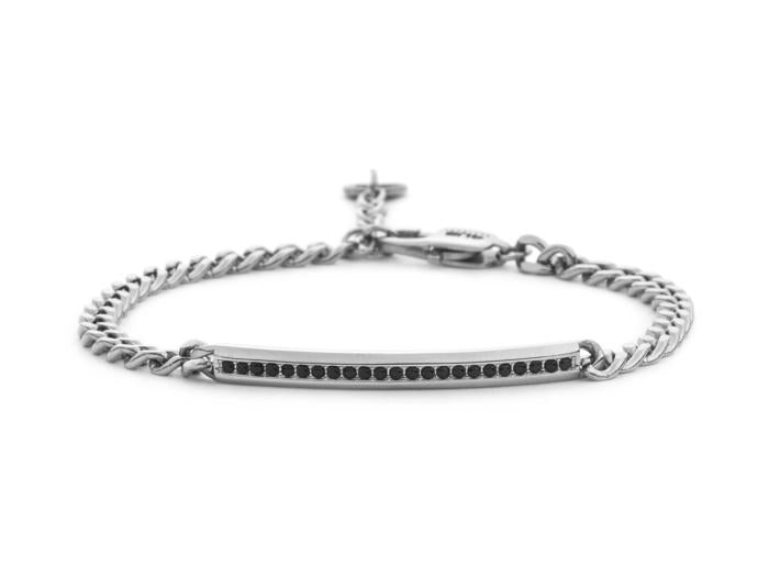 BRACCIALE ACCIAIO E ZIRCONI