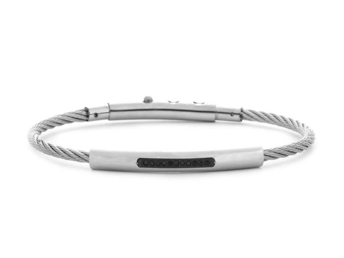 BRACCIALE ACCIAIO E ZIRCONI