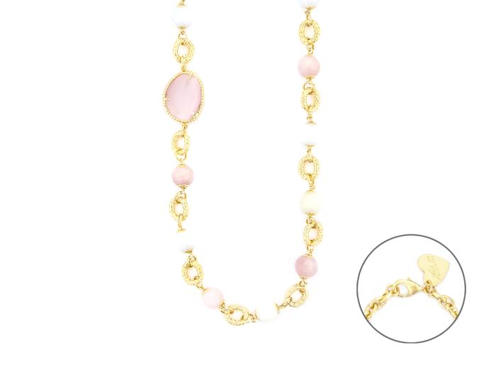 COLLANA GIADA E MORGANITE