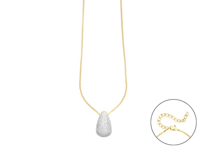 COLLANA GOCCIA OTTONE