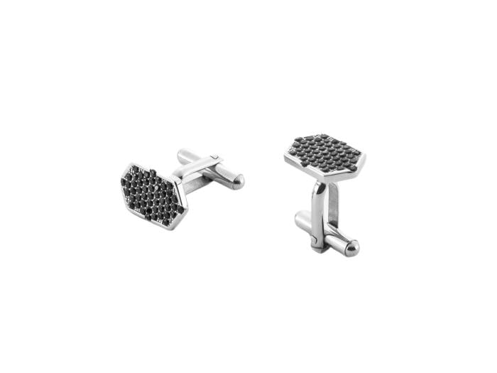 Boutons de manchette en acier