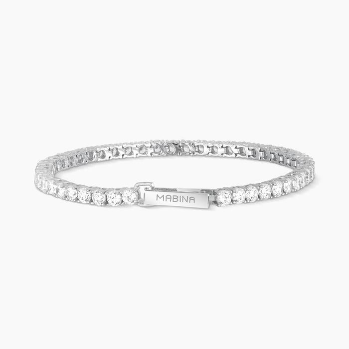 Bracelet tennis pour femme avec zircone Tennis Club
