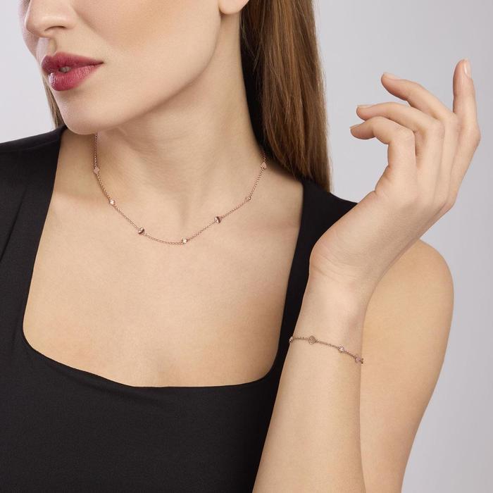 Bracciale con cuori e zirconi Sky Love