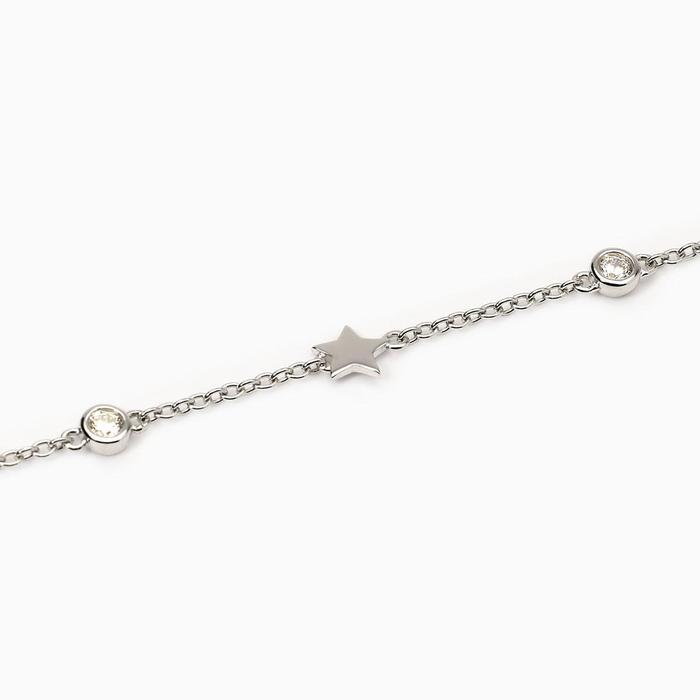 Bracciale in argento con stelle Narciso
