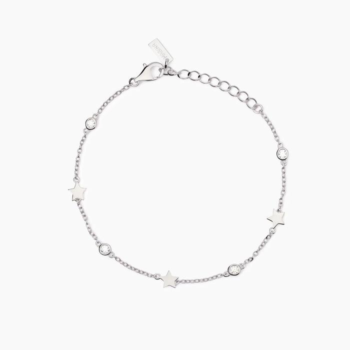 Bracciale in argento con stelle Narciso