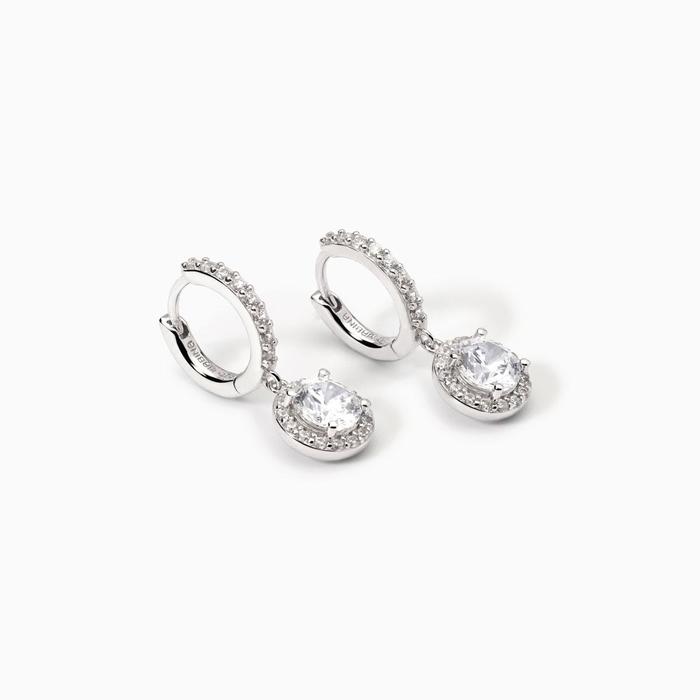 Boucles d'oreilles pendantes en zircone Revival