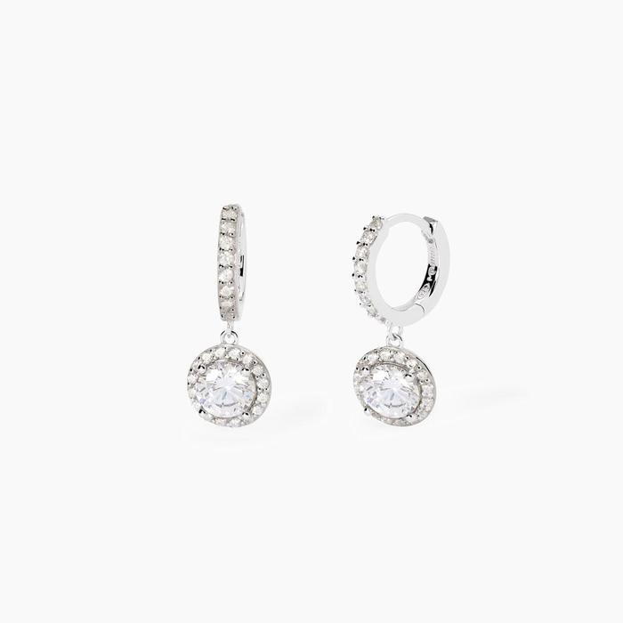 Boucles d'oreilles pendantes en zircone Revival