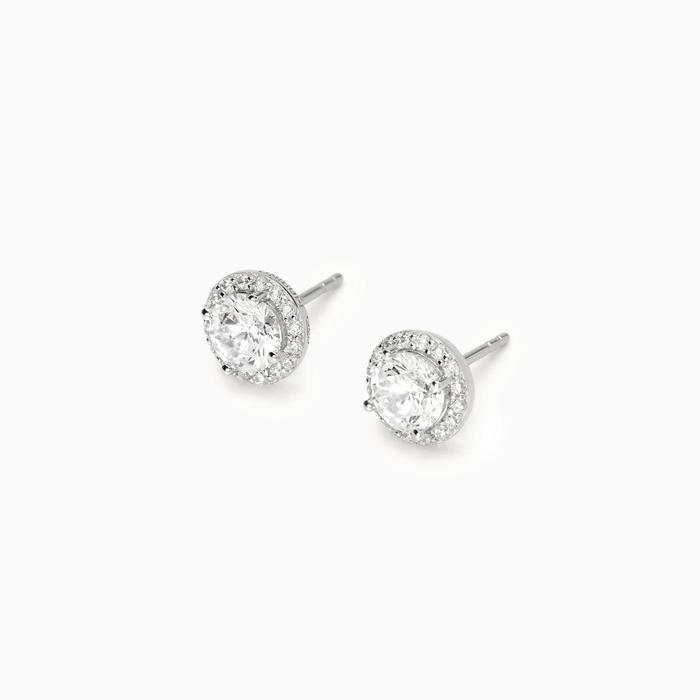 Boucles d'oreilles à tige en zircone Revival