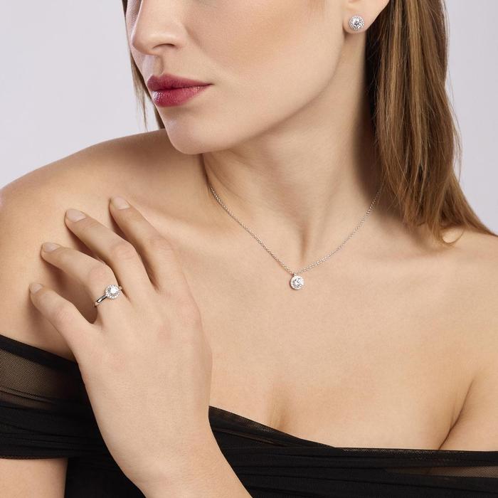 Boucles d'oreilles à tige en zircone Revival