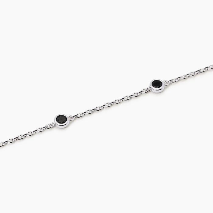 Bracelet homme avec chaîne et zircone Spotlight