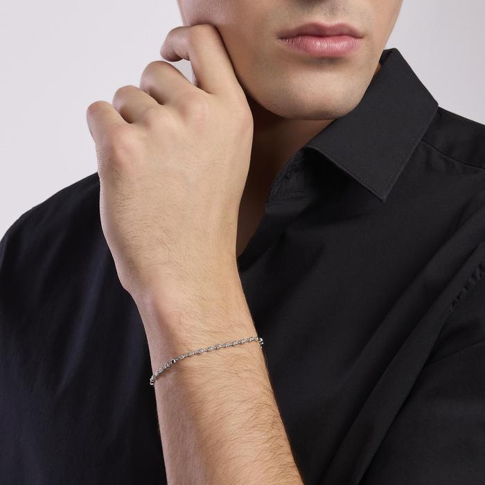 Bracelet homme avec chaîne cube Cube