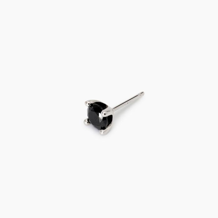Boucle d'oreille homme avec zircon noir Point of View