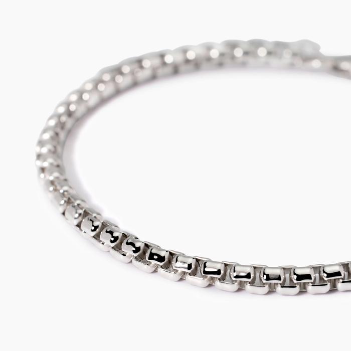 Bracciale uomo regolabile con catena veneta Box