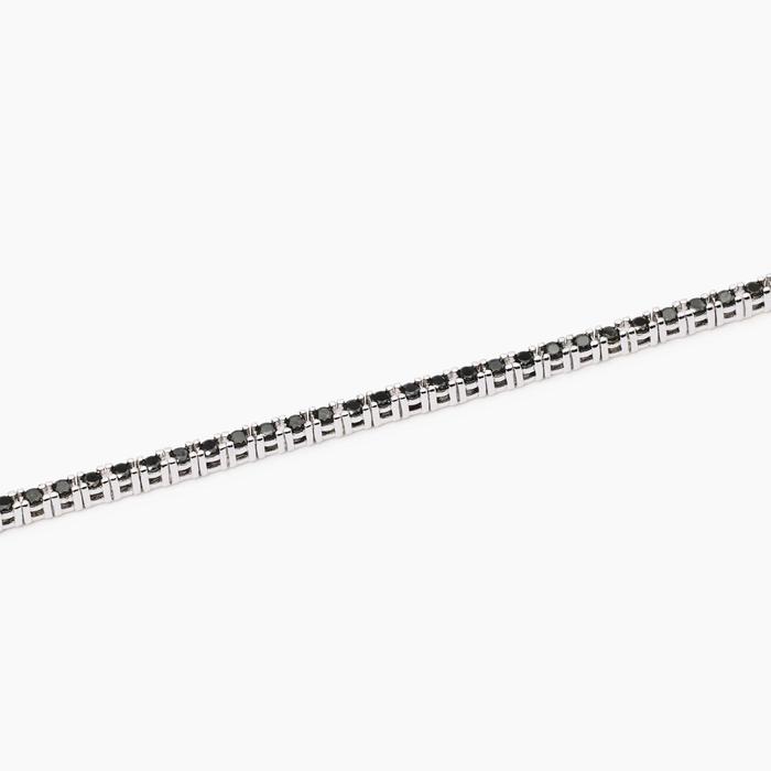 Tennis Club Men's Black Zirconia Tennis Bracelet