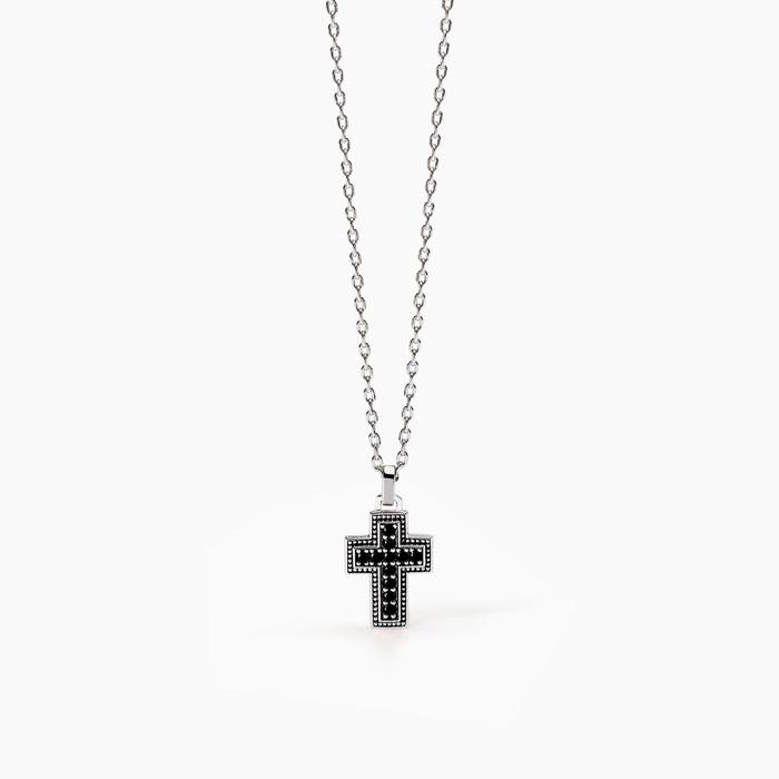 Collier pour homme avec croix mystique