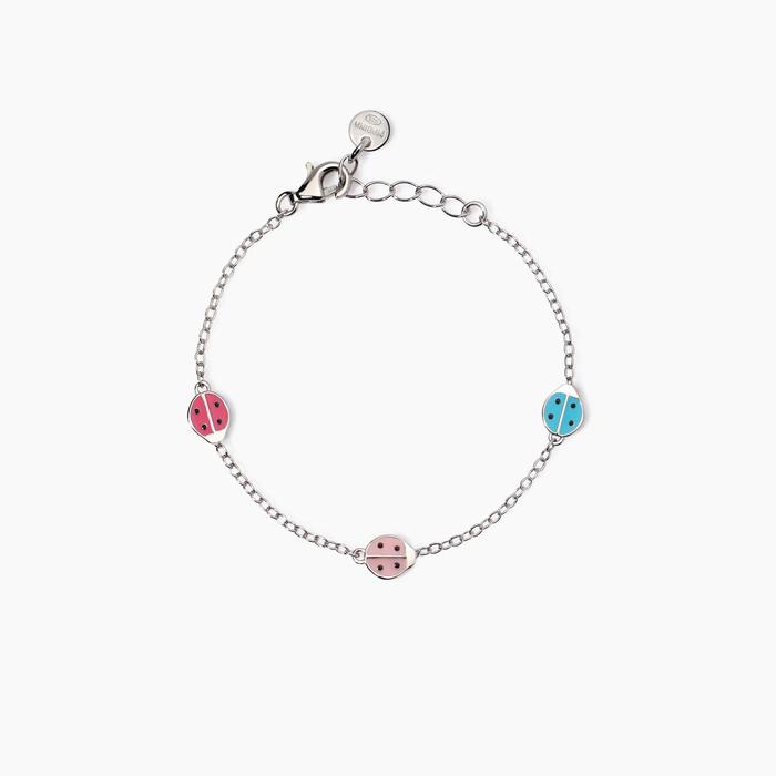 Bracelet avec coccinelles émaillées Coccinelles