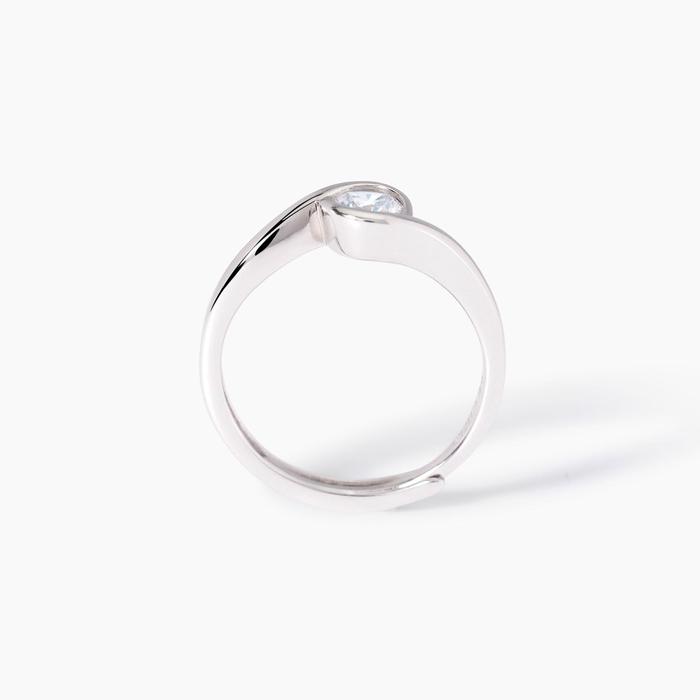 Anello in argento con zircone Beato tra le Donne
