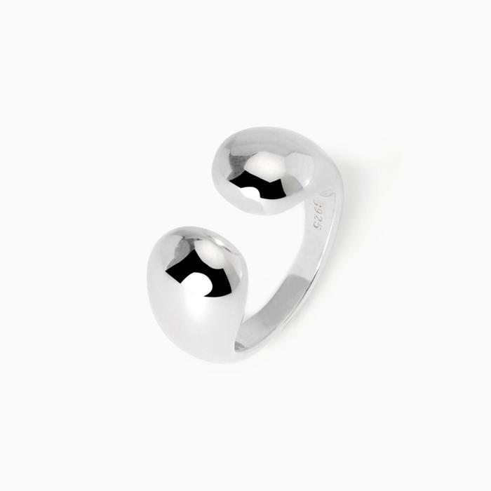 Grosse bague ouverte en argent Buonumore
