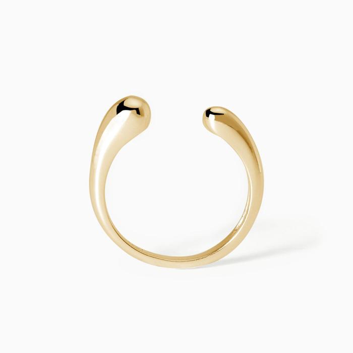 Evviva Gold Plated Silver Open Ring