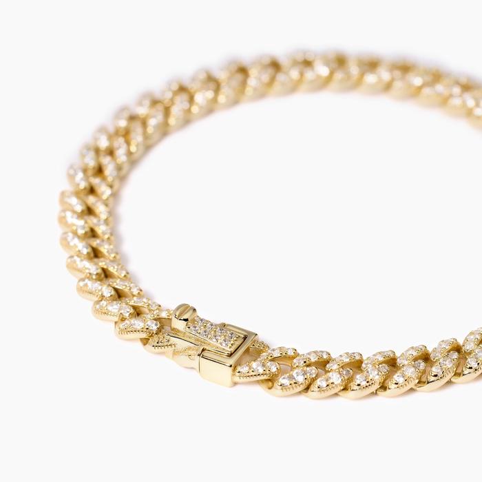 Gold Plated Bracelet with Groumette Chain Privilege