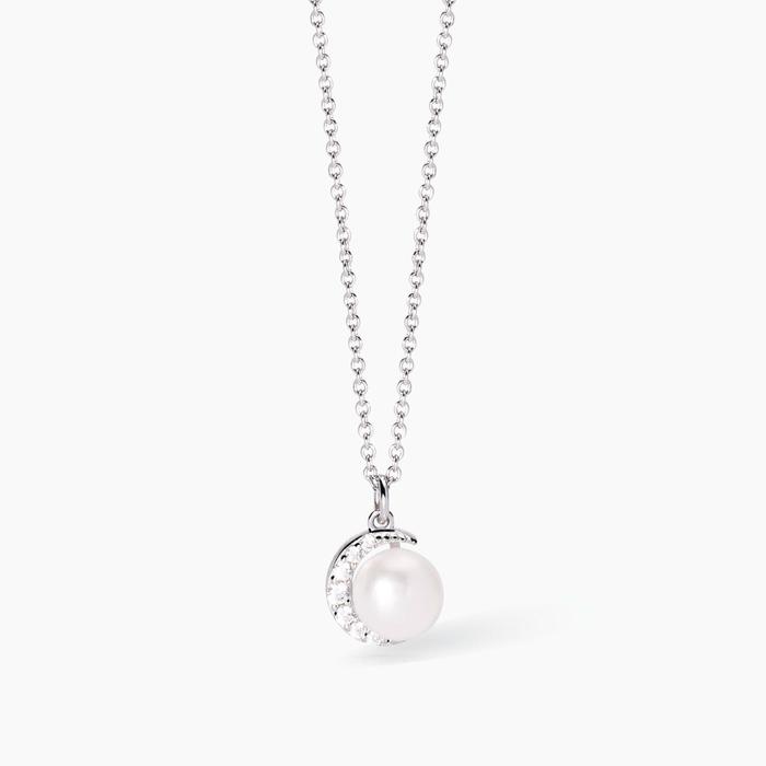 Collier ras du cou en argent avec perles de culture Incontri