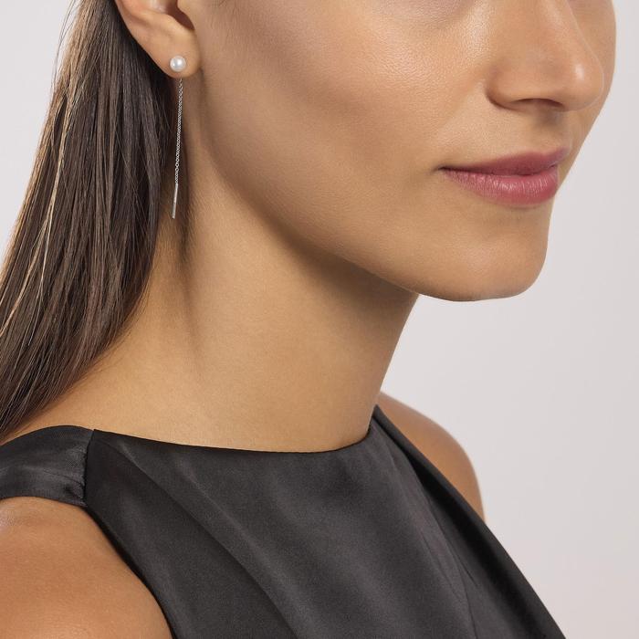 Orecchini pendenti con perle coltivate Sguardo