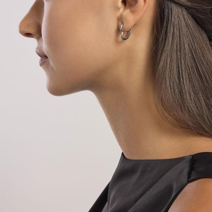 Heart Hoop Earrings Around The Corner